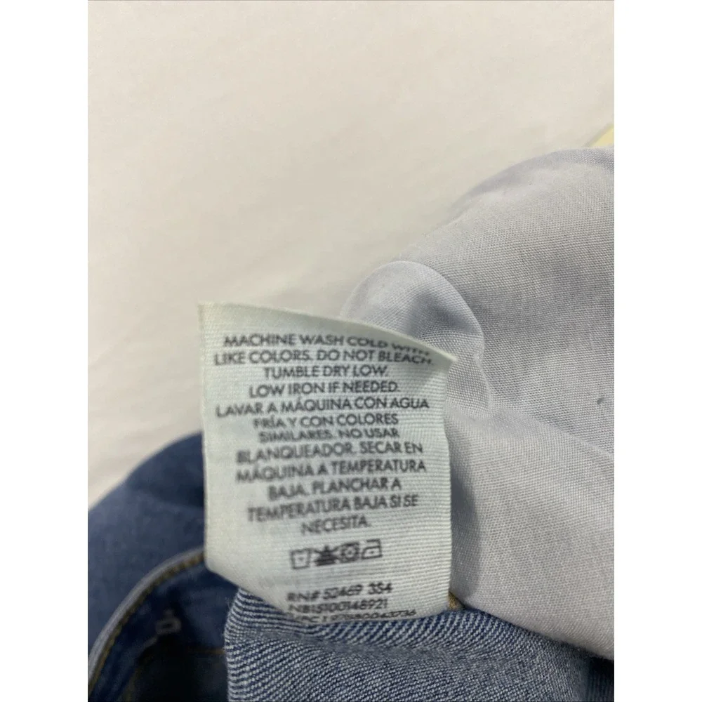 No Boundaries Jeans Size 0, Blue Wide‎ Leg Cargo - Picture 9 of 13